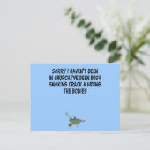 Slechte smaak briefkaart (Staand voorkant)