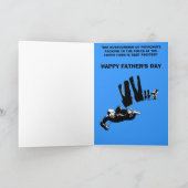 Slechte smaak maar grappig skydiven kaart (Binnen)