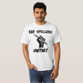 Slechte Spellers ontbinden! Grammar Humor T-shirt (Voorkant volledig)