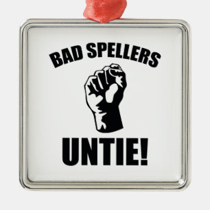 Slechte Spellers ontbinden! Metalen Ornament