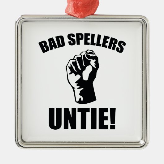 Slechte Spellers ontbinden! Metalen Ornament (Voorkant)