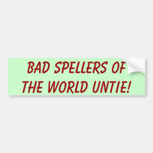 Slechte sponsors van de wereld! bumpersticker