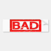 Slechte stempel bumpersticker (Voorkant)