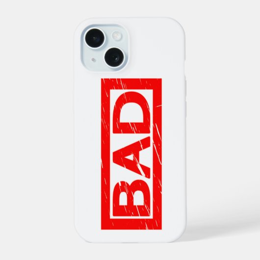 Slechte Stempel iPhone 15 Case (Achterkant)