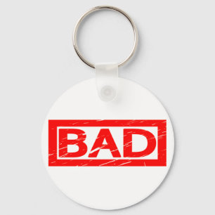 Slechte stempel sleutelhanger