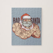 Slechte Tattoo Santa Legpuzzel (Verticaal)