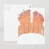 Slechte tenen briefkaart (Voorkant / Achterkant)