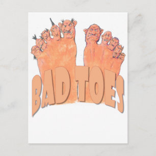 Slechte tenen briefkaart