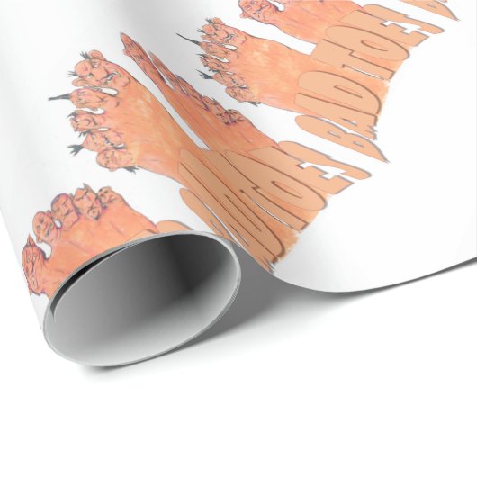 Slechte tenen cadeaupapier (Rol Hoek)