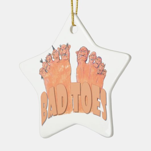 Slechte tenen keramisch ornament (Links)