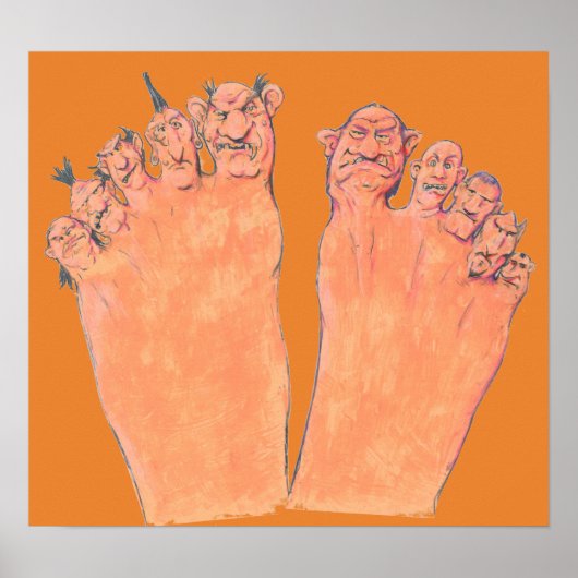 Slechte tenen poster (Voorkant)