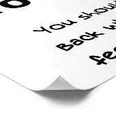 Slechte tijd om grappig Poster te spreken (Hoek)