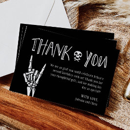 Slechte twee de Bone 2e Verjaardagsfeestje Dank je Kaart