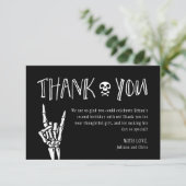 Slechte twee de Bone 2e Verjaardagsfeestje Dank je Kaart (Staand voorkant)