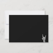 Slechte twee de Bone 2e Verjaardagsfeestje Dank je Kaart (Achterkant)