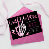 Slechte twee de Bone Girls Tweede Verjaardag Uitno Kaart