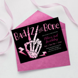 Slechte twee de Bone Girls Tweede Verjaardag Uitno Kaart