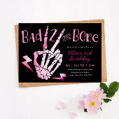 Slechte twee de Bone Girls Tweede Verjaardag Uitno Kaart