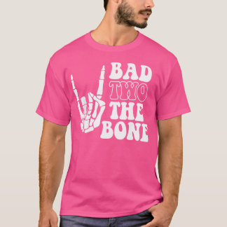 Slechte Twee De Bone Verjaardag 2e 2 Jaar Oud Verj T-shirt
