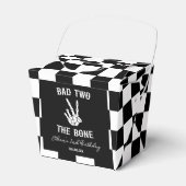 Slechte twee het botskelet 2e verjaardagsfeestje bedankdoosjes (Voorkant Zijde)