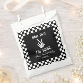 Slechte twee het botskelet 2e verjaardagsfeestje bedankzakje (Geknipt)