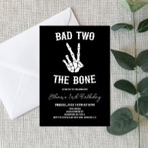 Slechte twee het botskelet 2e verjaardagsfeestje