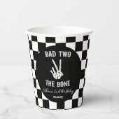 Slechte twee het botskelet 2e verjaardagsfeestje papieren bekers (Voorkant)