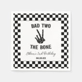 Slechte twee het botskelet 2e verjaardagsfeestje servet (Voorkant)