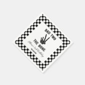 Slechte twee het botskelet 2e verjaardagsfeestje servet (Hoek)