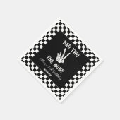 Slechte twee het botskelet 2e verjaardagsfeestje servet (Hoek)