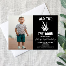 Slechte twee het botskelet foto 2e verjaardagsfees