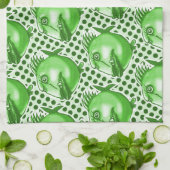 slechte vent lelijke vis grappige cartoon theedoek (Gevouwen)