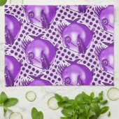 slechte vent lelijke vis grappige cartoon theedoek (Gevouwen)