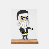 slechte vent santa claus acryl bord (Voorkant)
