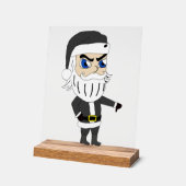 slechte vent santa claus acryl bord (Hoek)