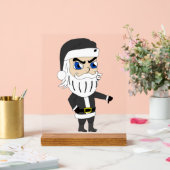 slechte vent santa claus acryl bord (Huwelijk)