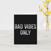 Slechte Vibes Alleen - Retro Stijl - Kaart (Gele Bloem)