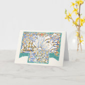 "Slechte Vlinder, het Wachten" Notecard Kaart (Gele Bloem)