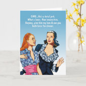 Slechte vriend/echtgenoot kaart (Gele Bloem)