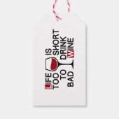 Slechte wijn cadeaulabel (Voorkant)