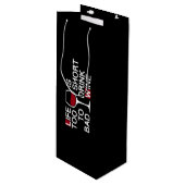 Slechte wijn cadeautas (Voorkant Gekanteld)