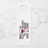 Slechte wijn flessenhanger (Voorkant)