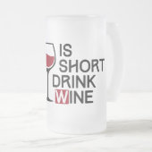 Slechte wijn matglas bierpul (Voorkant rechts)