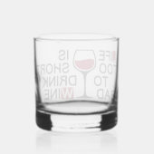 Slechte wijn whisky glas (Achterkant)