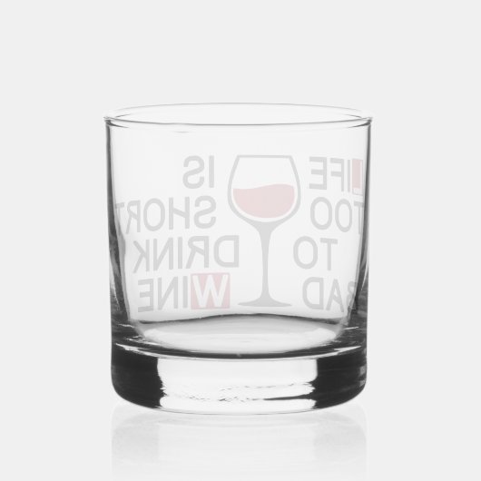 Slechte wijn whisky glas (Achterkant)
