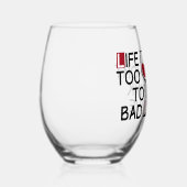 Slechte wijn wijnglas zonder voet (Rechts)