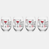 Slechte wijn wijnglas zonder voet (Voorkant)