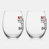 Slechte wijn wijnglas zonder voet (Rechts)