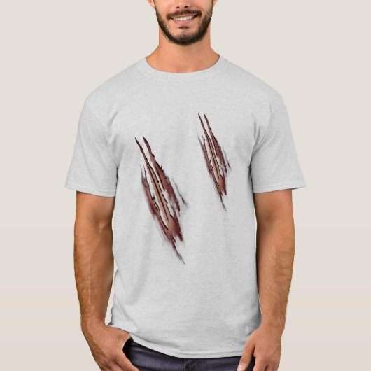 Slechte wolvenaanval verwoeste T - shirts (Voorkant)