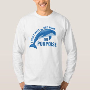 Slechte woordgrappen op porpoise t-shirt